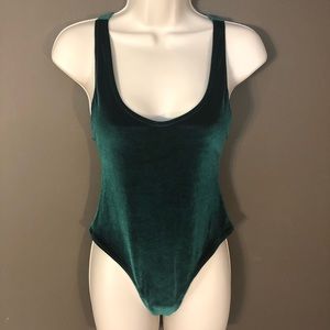 AMERICAN APPAREL VELVET LEOTARD